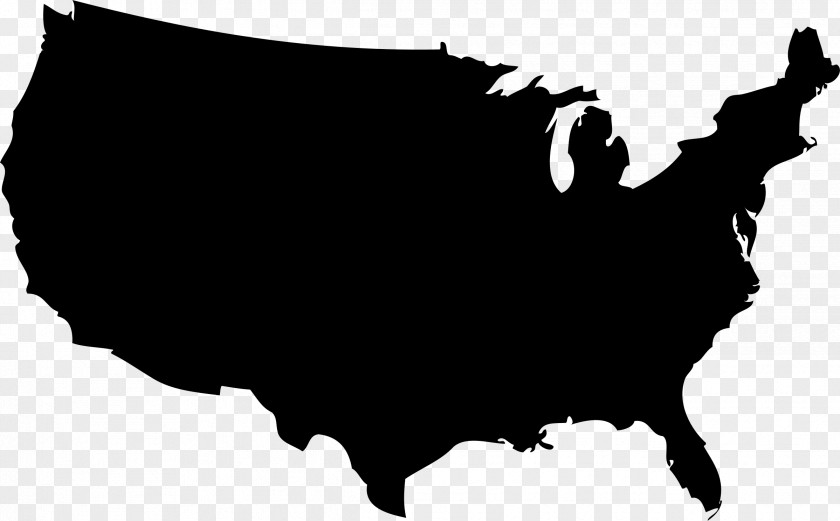 America Texas Silhouette Vector Map Clip Art PNG