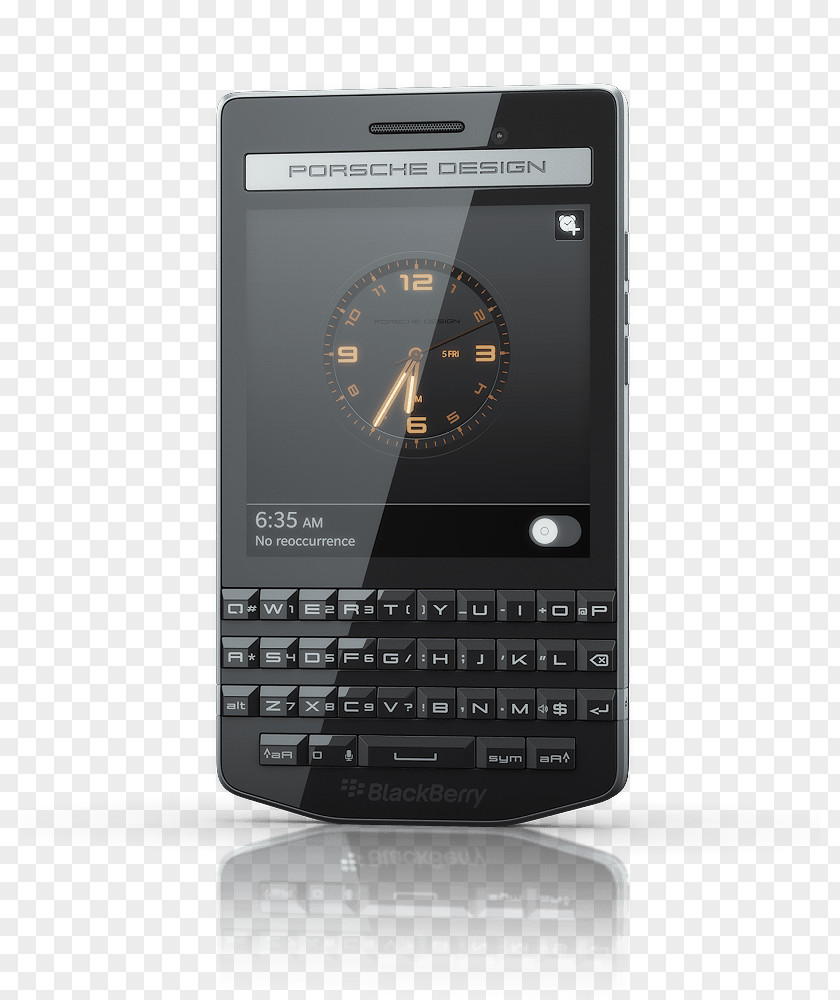 High-gloss Material BlackBerry Z10 Porsche Design Telephone OS Smartphone PNG