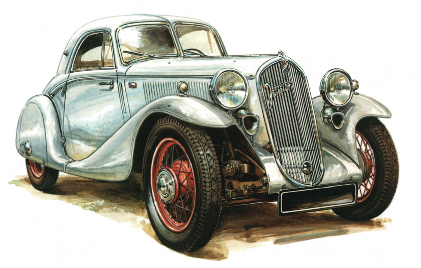 Convertible Hot Rod Vintage Car Antique Drawing Classic PNG