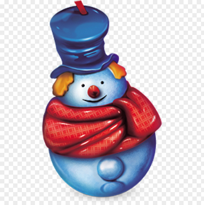 Cute Christmas Snowman Santa Claus Tree Icon PNG