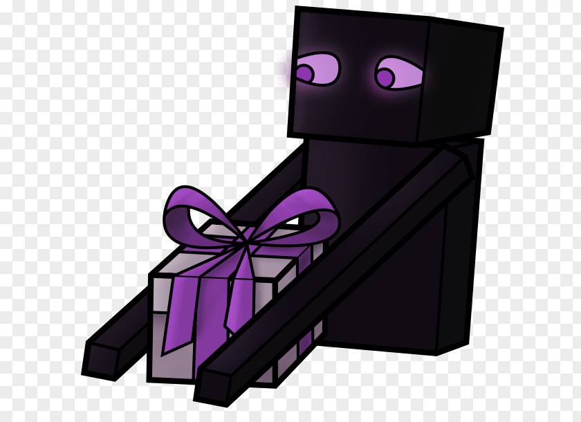 Minecraft Enderman Cartoon PNG