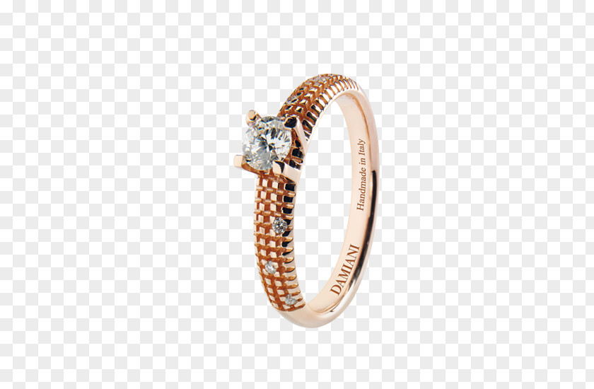 Ring Damiani Engagement Jewellery Gold PNG