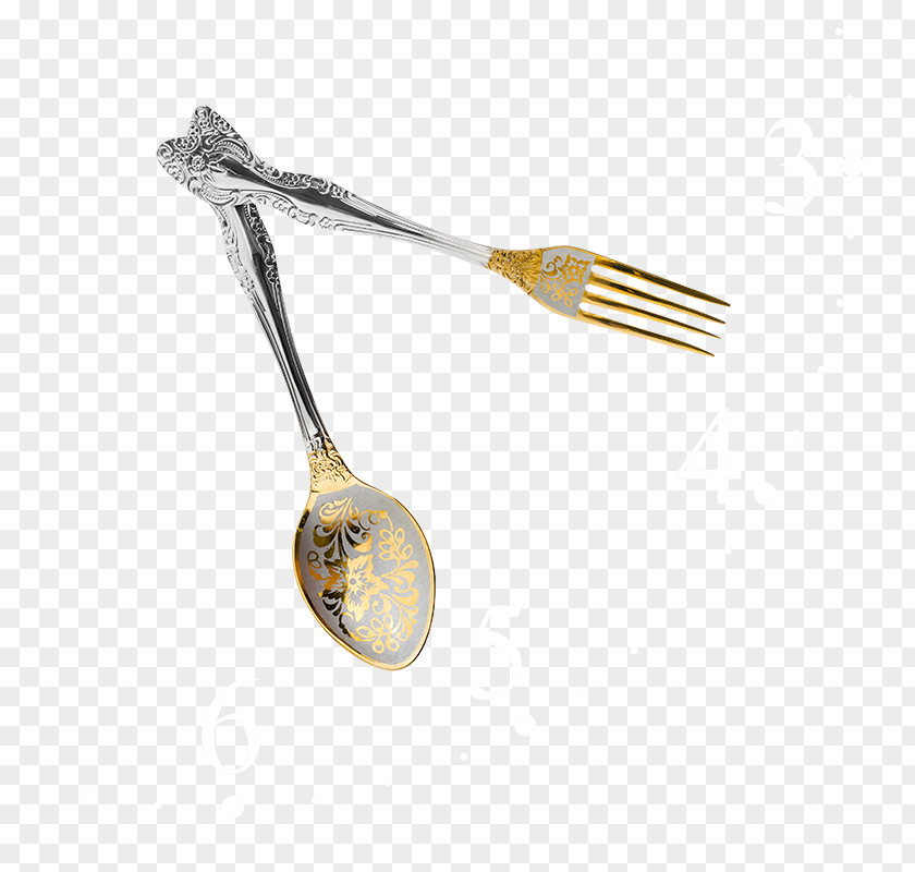Spoon And Fork Clock Stock Photography PNG