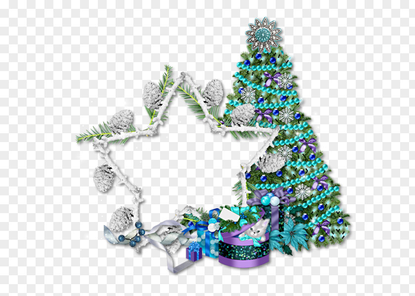 Christmas Album Ornament Tree Blue PNG