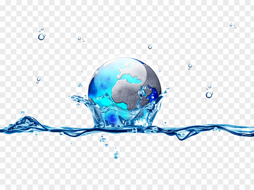 Earth Water Drop PNG