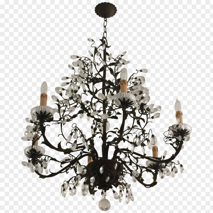 Flower Buds Chandelier Christmas Ornament PNG