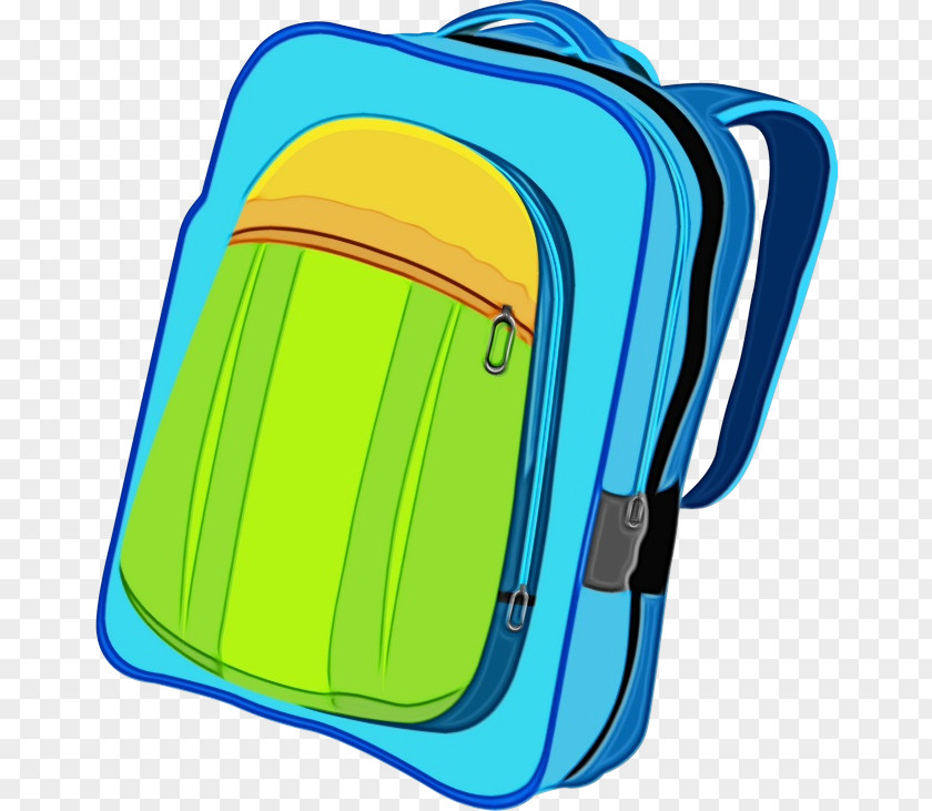 Luggage And Bags Electric Blue Background Green PNG