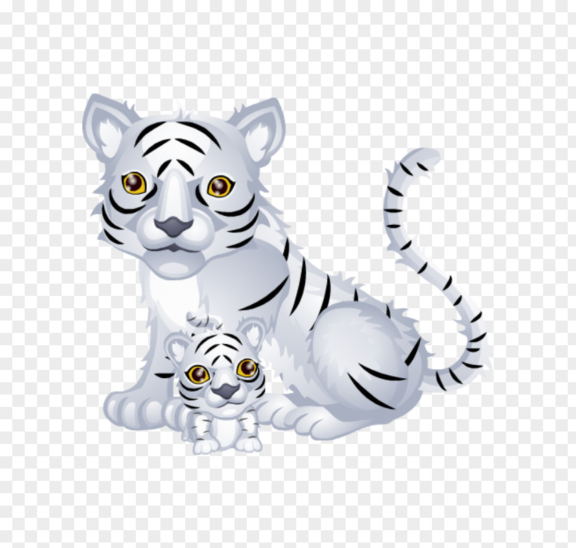 Tiger Whiskers Cat Animal Figurine PNG