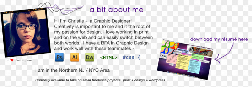 Updated REsume Web Page Graphic Design Display Advertising PNG