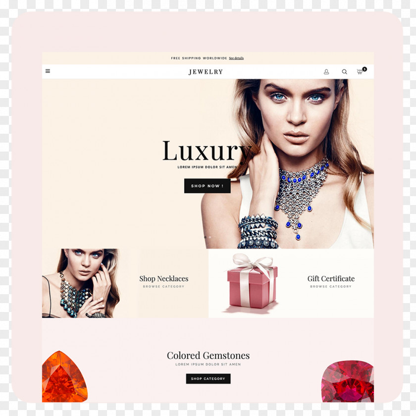 Upscale Jewelry Luxury Goods Responsive Web Design Jewellery Clothing Accessories Brand PNG