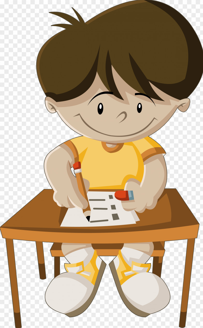 Child Writing Clip Art PNG