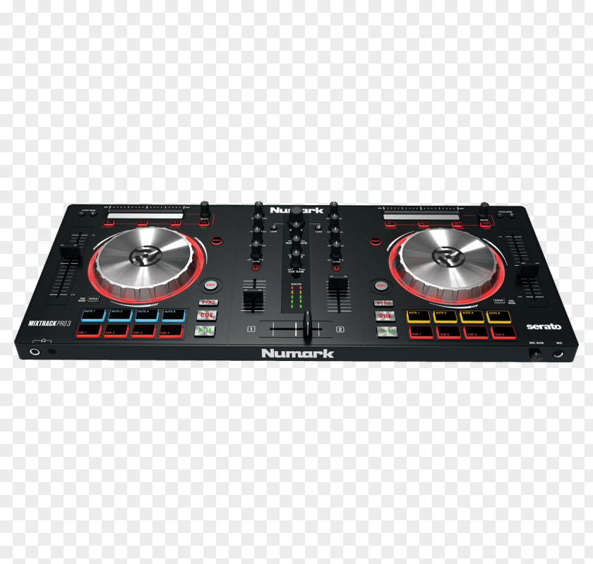 DJ Controller Numark Mixtrack Pro III Disc Jockey Serato Audio Research Computer PNG