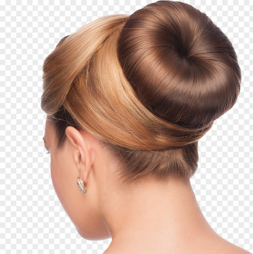 Pouring Bun Hair Tie Hairstyle Updo French Twist PNG