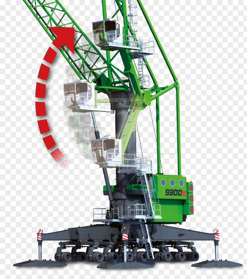 Crane Mobile Sennebogen Port Harbor PNG
