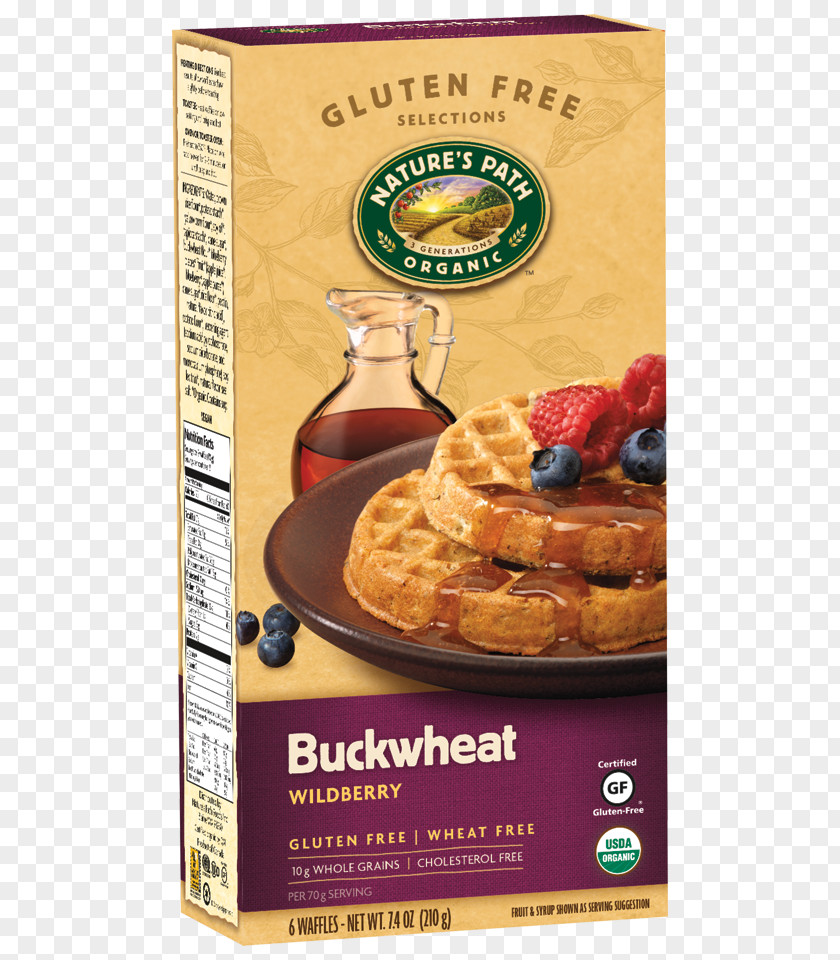 Apple Waffle Nature's Path Organic Food Breakfast Cereal Gluten-free Diet PNG