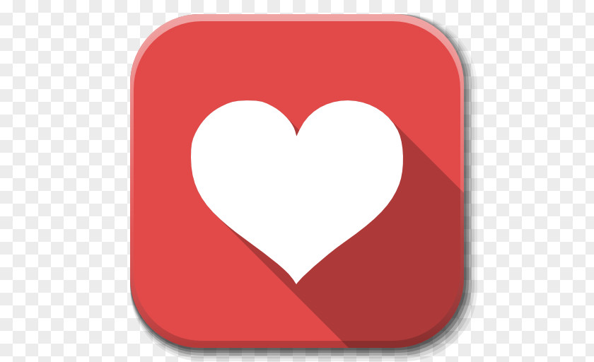 Apps Favorite Heart Love Valentine's Day PNG