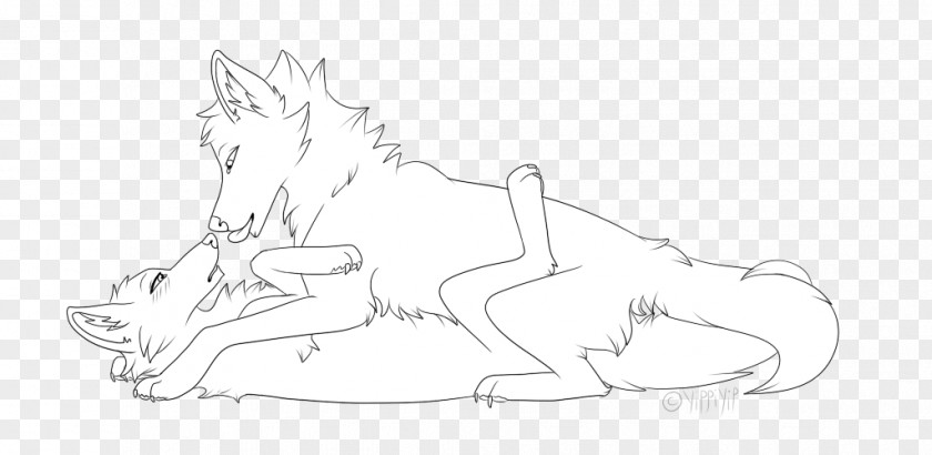 Furry Base Sketch Carnivores Drawing Line Art Product Design PNG