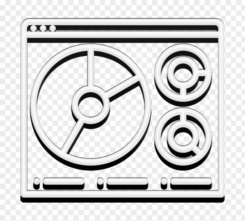 Pie Icon Dashboard Website PNG