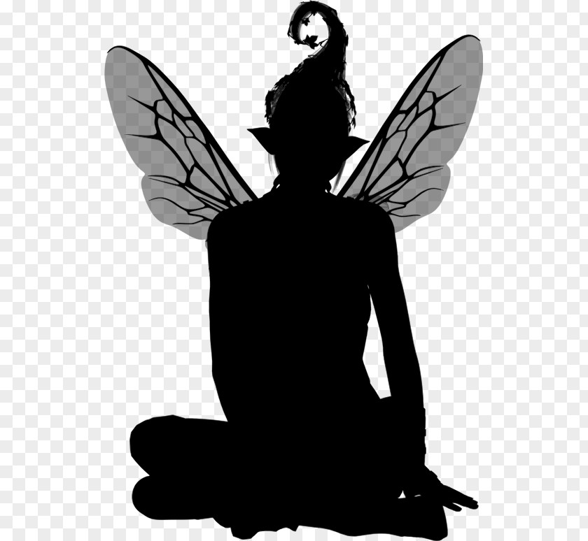 Sitting Clipart Fairy Silhouette Clip Art PNG