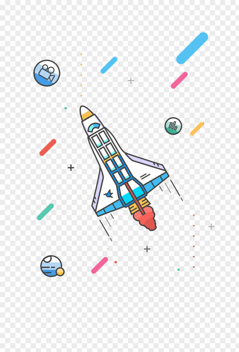Space Shuttle IOS Rocket Spacecraft Icon PNG