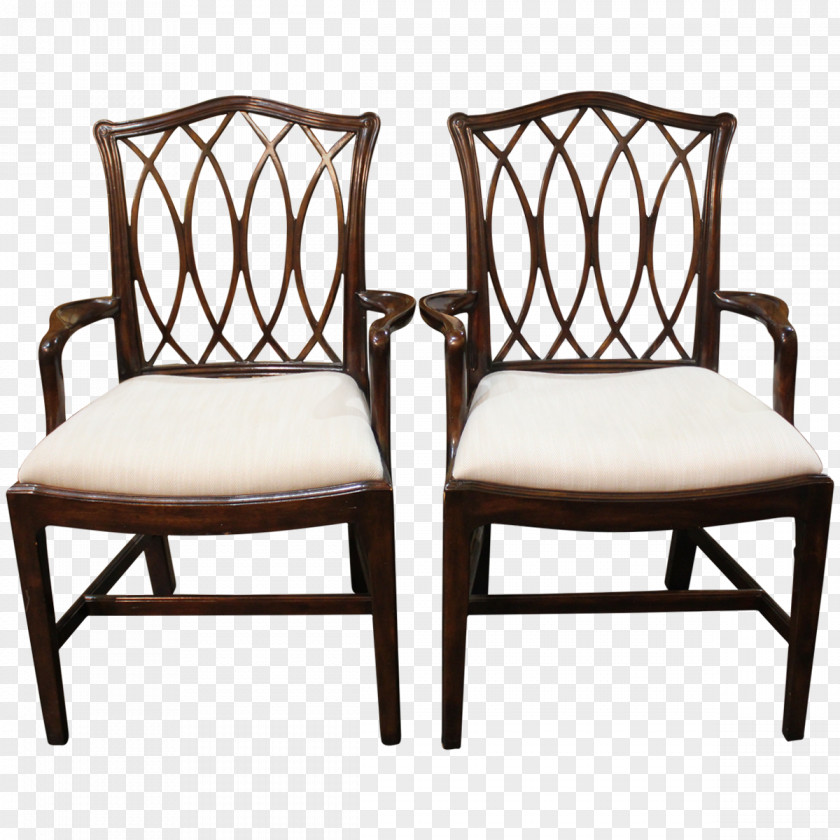 Armchair Table Chair Dining Room Mahogany Furniture PNG