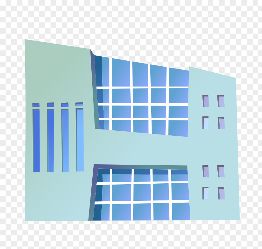 Blue Striped Building Windows Window LoLo Block Puzzle Architecture Facade PNG
