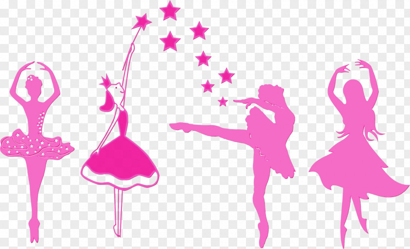 Dancer Magenta Pink Ballet Silhouette Dance PNG