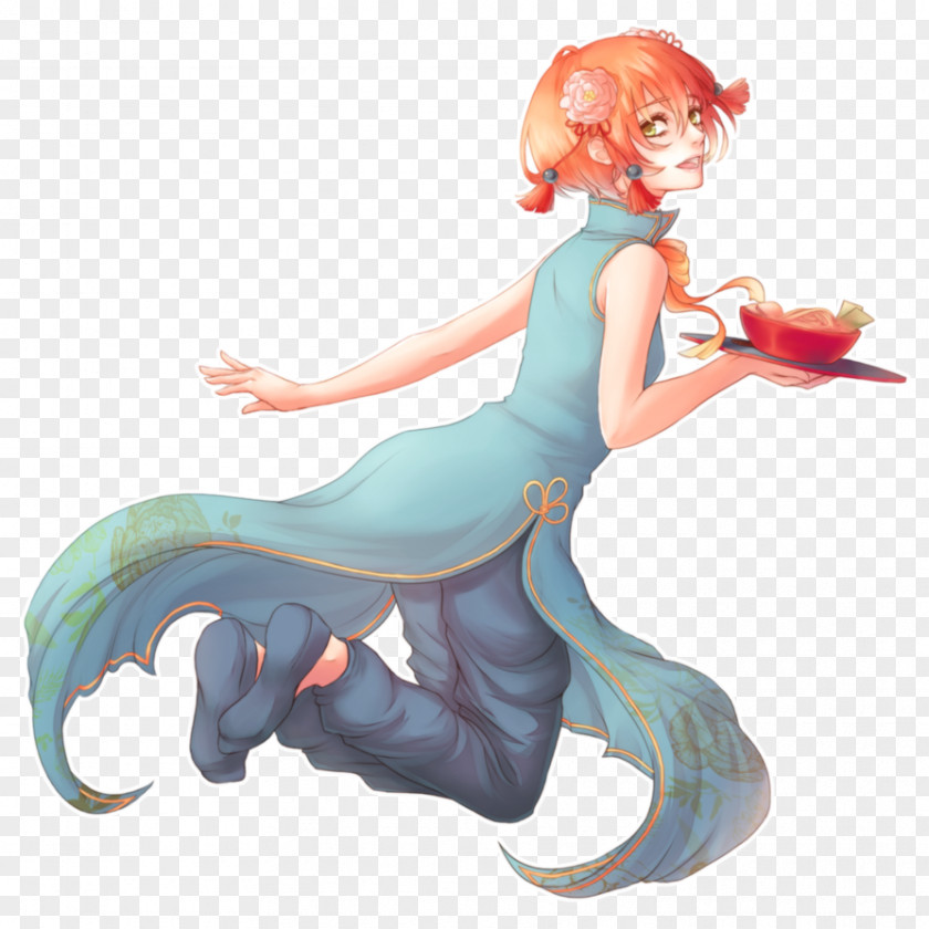 Mermaid Cartoon Tail Figurine PNG