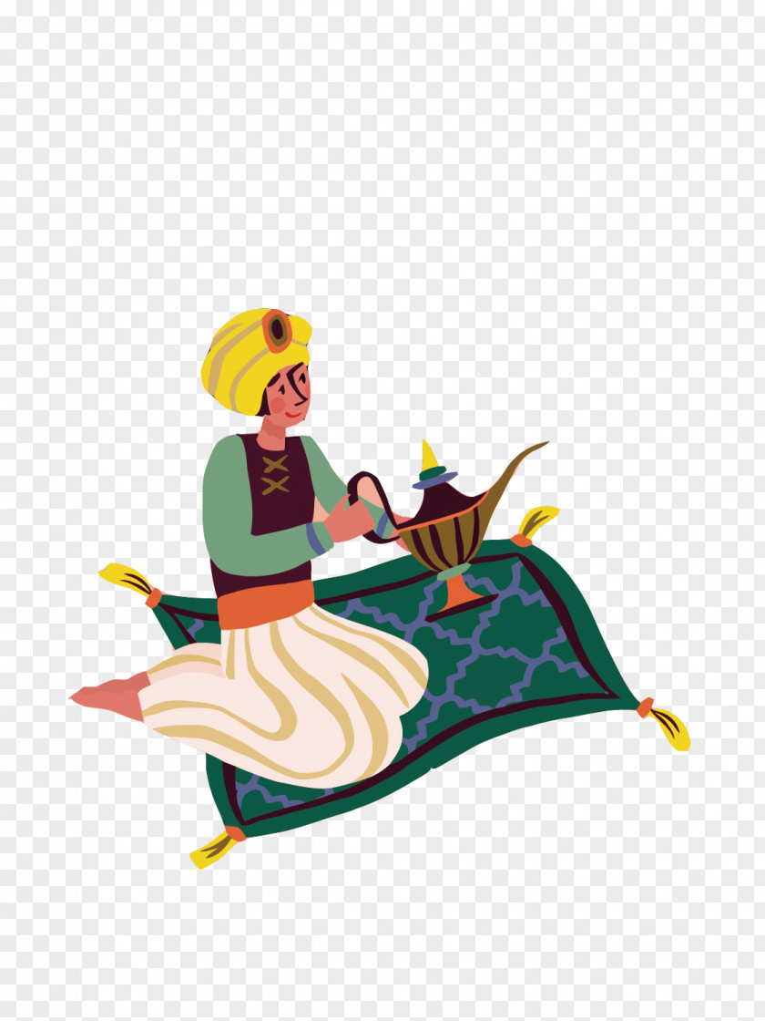 Vector Aladdin Lamp Illustrator Graphic Design Illustration PNG