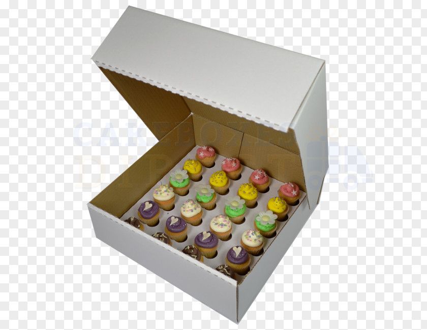 Box Cupcake Window Cardboard PNG