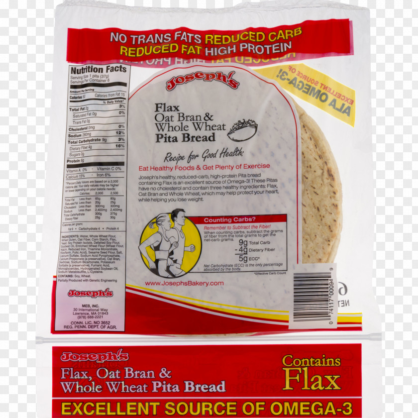 Bread Pita Whole Grain Whole-wheat Flour Bran PNG