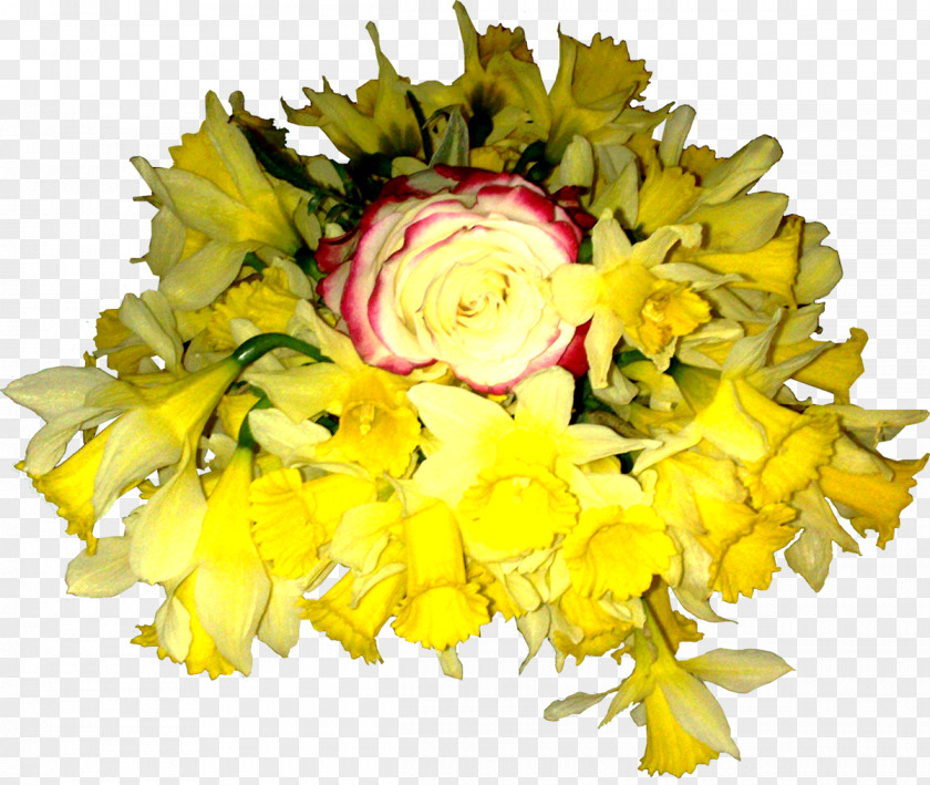 Flower Yellow Cut Flowers Garden Roses Floral Design PNG