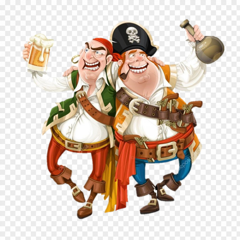 Pirate Piracy Alcohol Intoxication Royalty-free Cartoon PNG