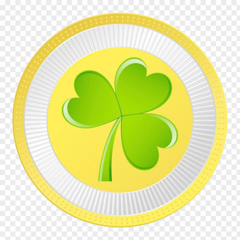 Shamrock Injured Logo Image Design Gold PNG