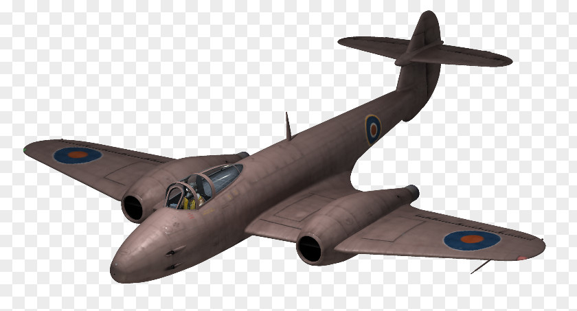 Airplane Fighter Aircraft Gloster Meteor Bomber PNG