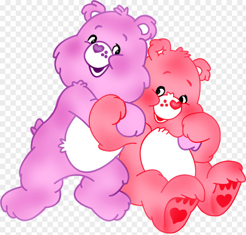 Firefly Care Bears Cheer Bear Love-A-Lot Bashful Heart PNG