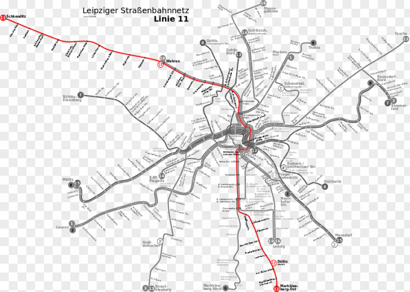 Linie 11 Trams In Leipzig BHÉV Public Transport PNG