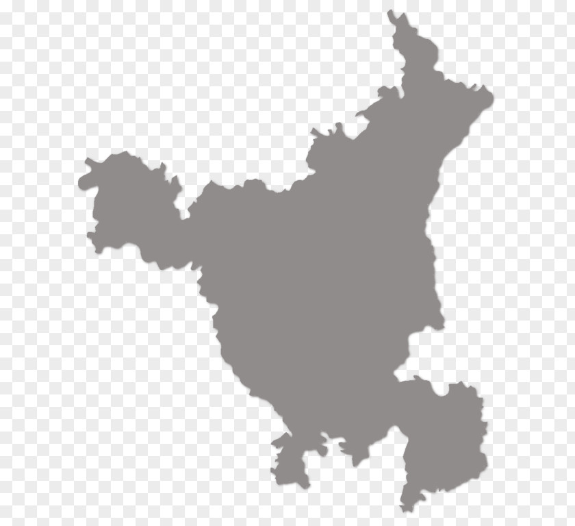 Map Haryana States And Territories Of India Blank PNG