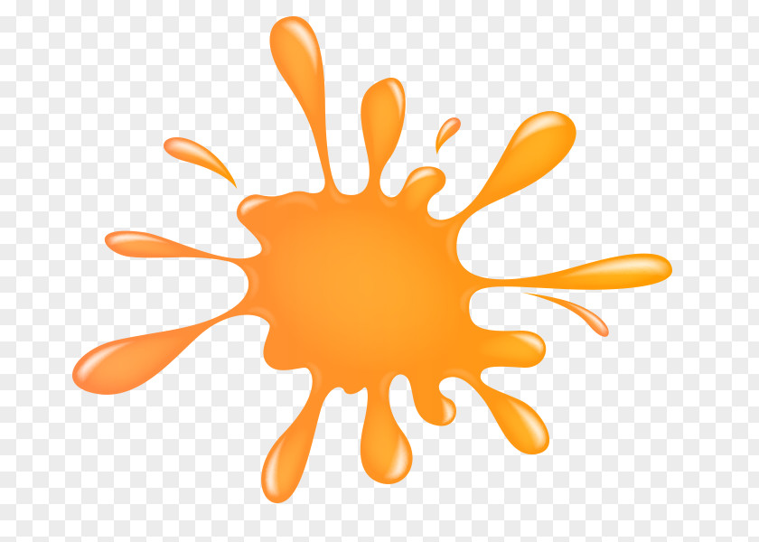 Orange Splat Cliparts Paint Clip Art PNG