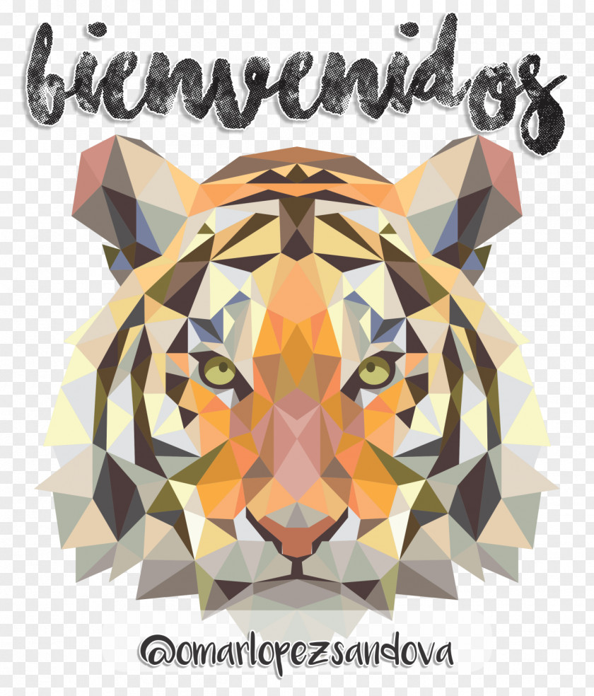 Tiger Cat Art Painting Design PNG