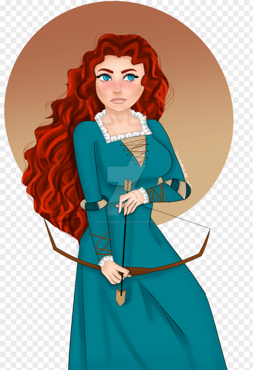 Merida Fan Art DeviantArt Human Hair Color PNG