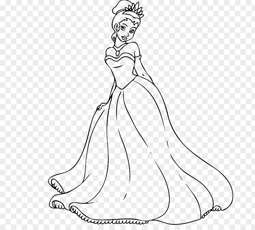 Princess Drawing Tiana Belle Ariel Disney PNG