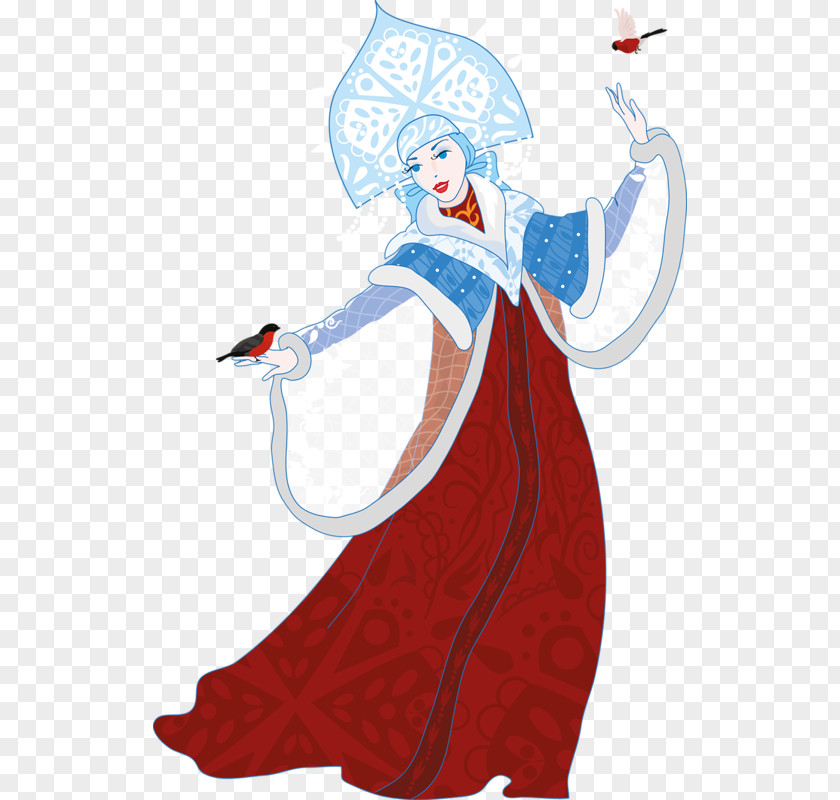 Queen Ded Moroz Snegurochka Cartoon Illustration PNG