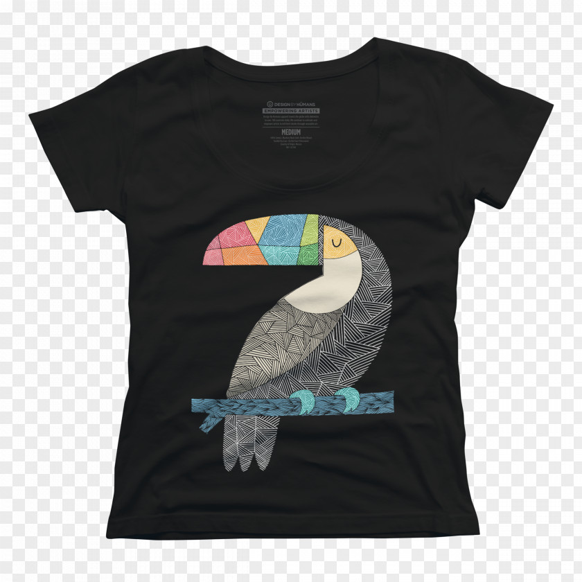 Tucan T-shirt Hoodie Scoop Neck Sleeve PNG