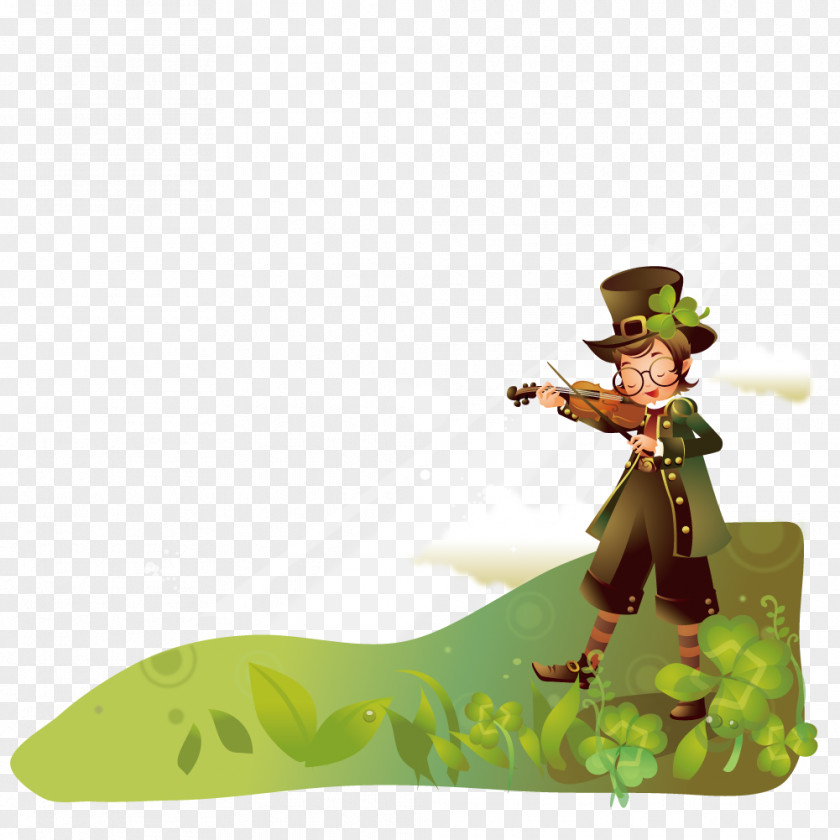 Violin Musician Illustration PNG