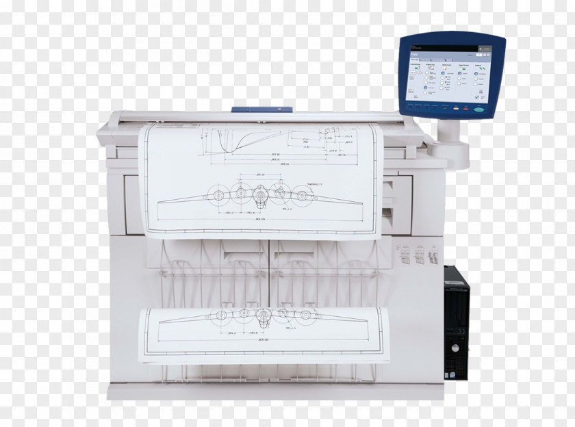 Xerox Wide-format Printer Photocopier Multi-function PNG