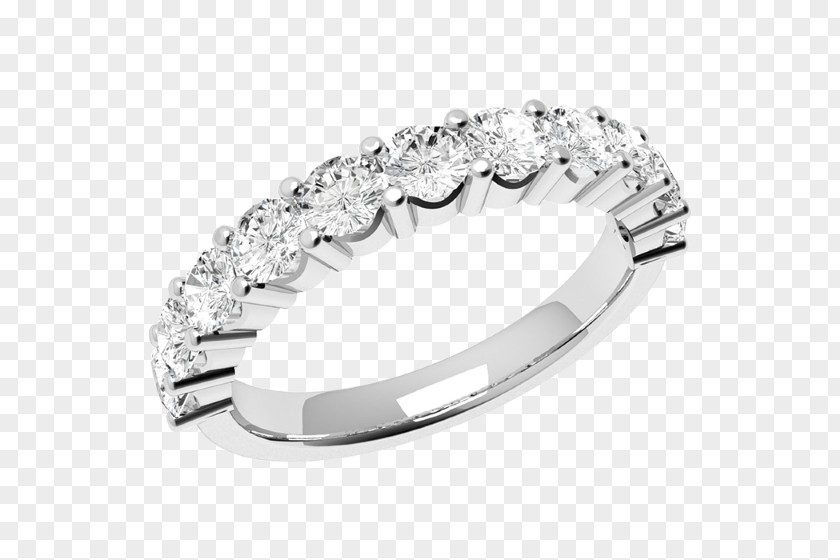 Eternity Diamond Rings Wedding Ring Brilliant Gold PNG