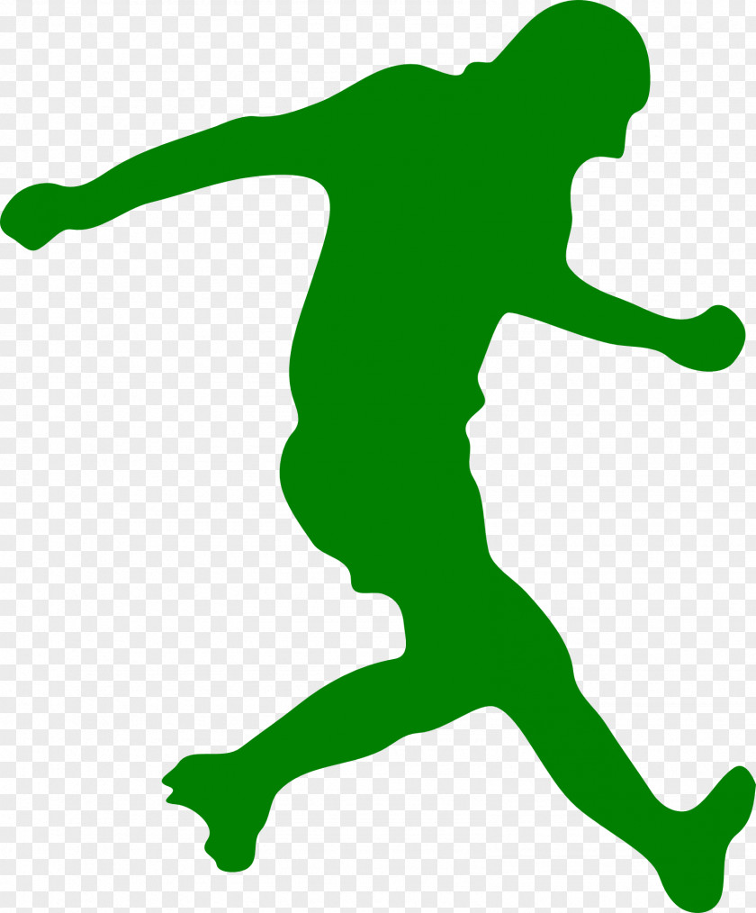 Soccer Football Player Silhouette Clip Art PNG