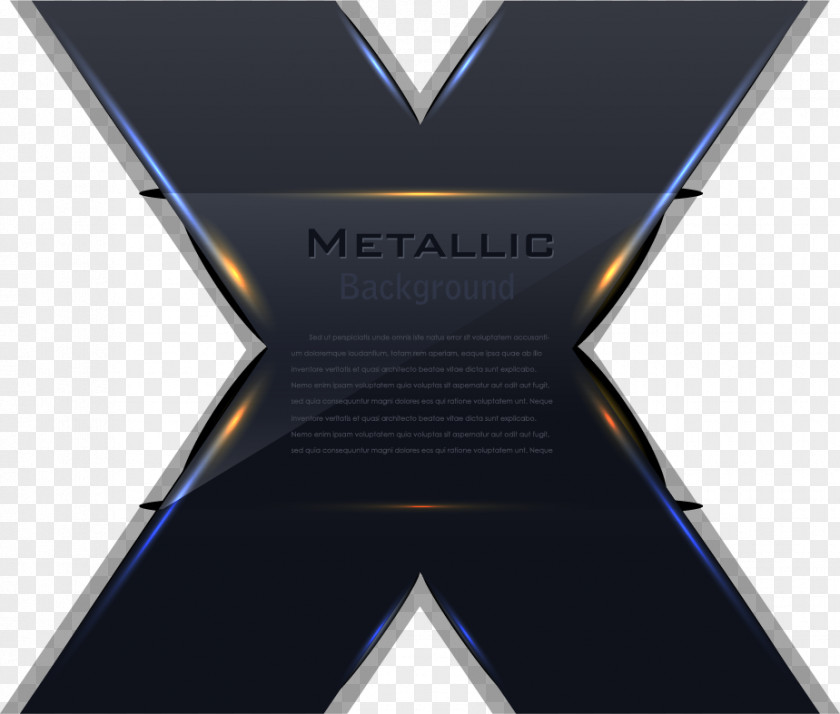 Vector Metal Glow PNG