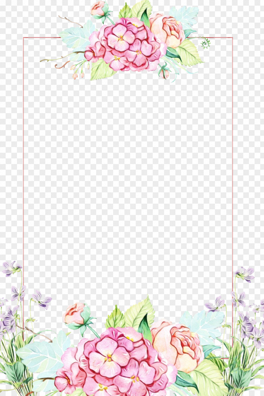 Petal Picture Frame Floral Design PNG